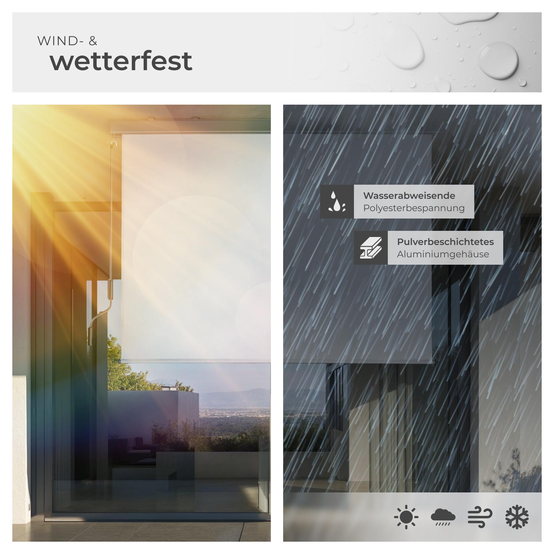 Tectake Senkrechtmarkise Eloise verschiedene Größen UV-beständig und wasserabweisend  