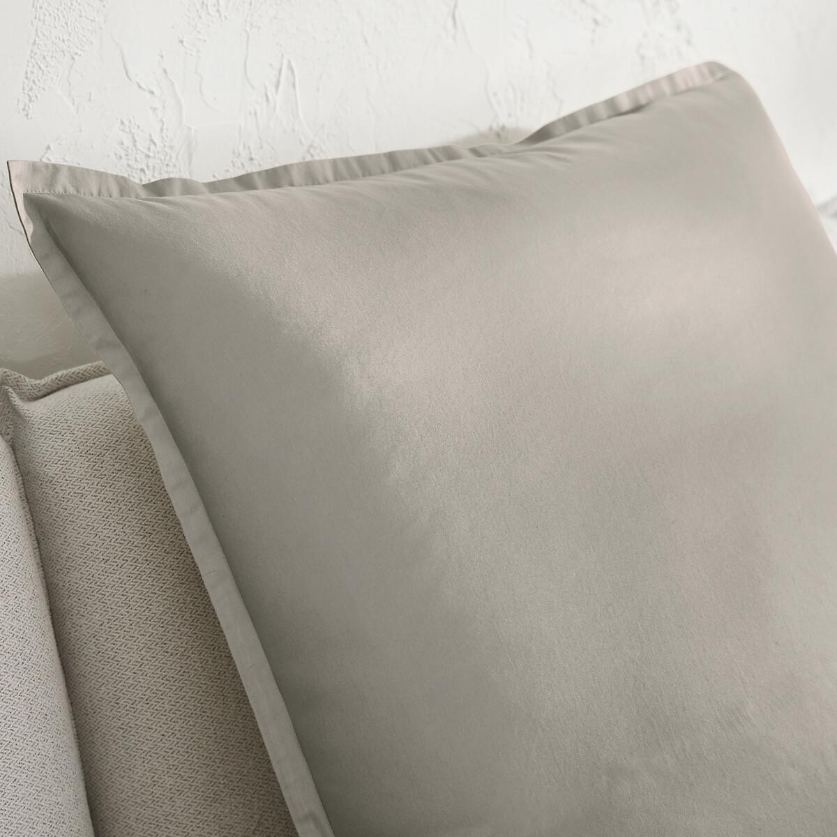 AM.PM Saria Taie d'oreiller en satin de coton lavé  