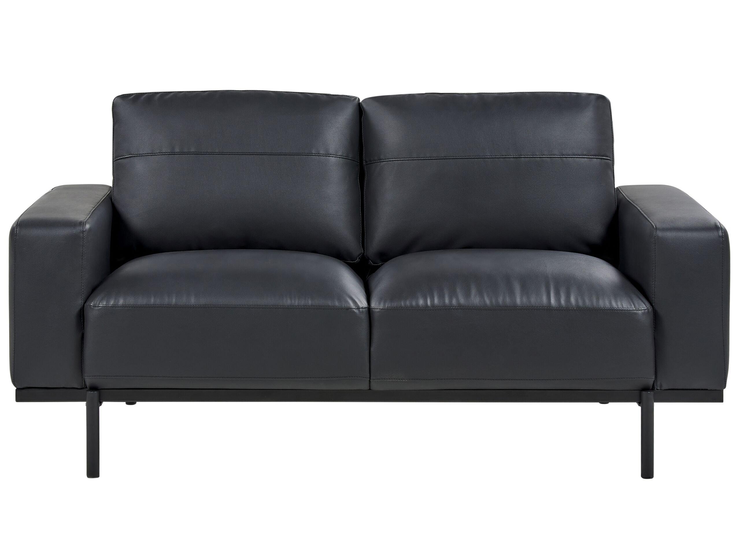 Beliani 2 Sitzer Sofa aus Kunstleder Modern SOVIK  