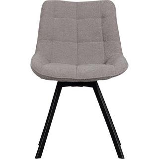 mutoni Chaise pivotante Sutton Bouclé gris chaud  