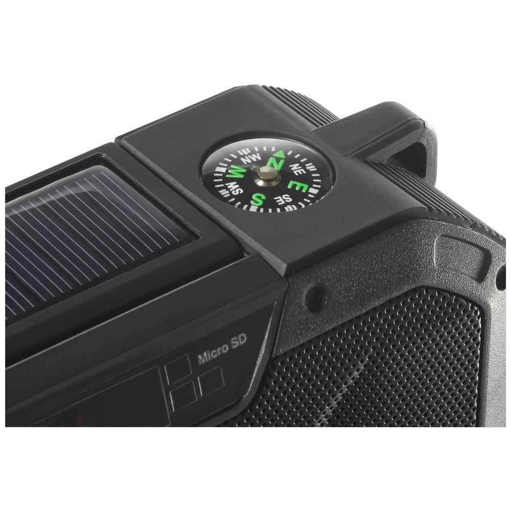 Renkforce  Renkforce Radio portable AM/FM, rechargeable, fonction Powerbank, panneau solaire, manivelle, lampe de poche 