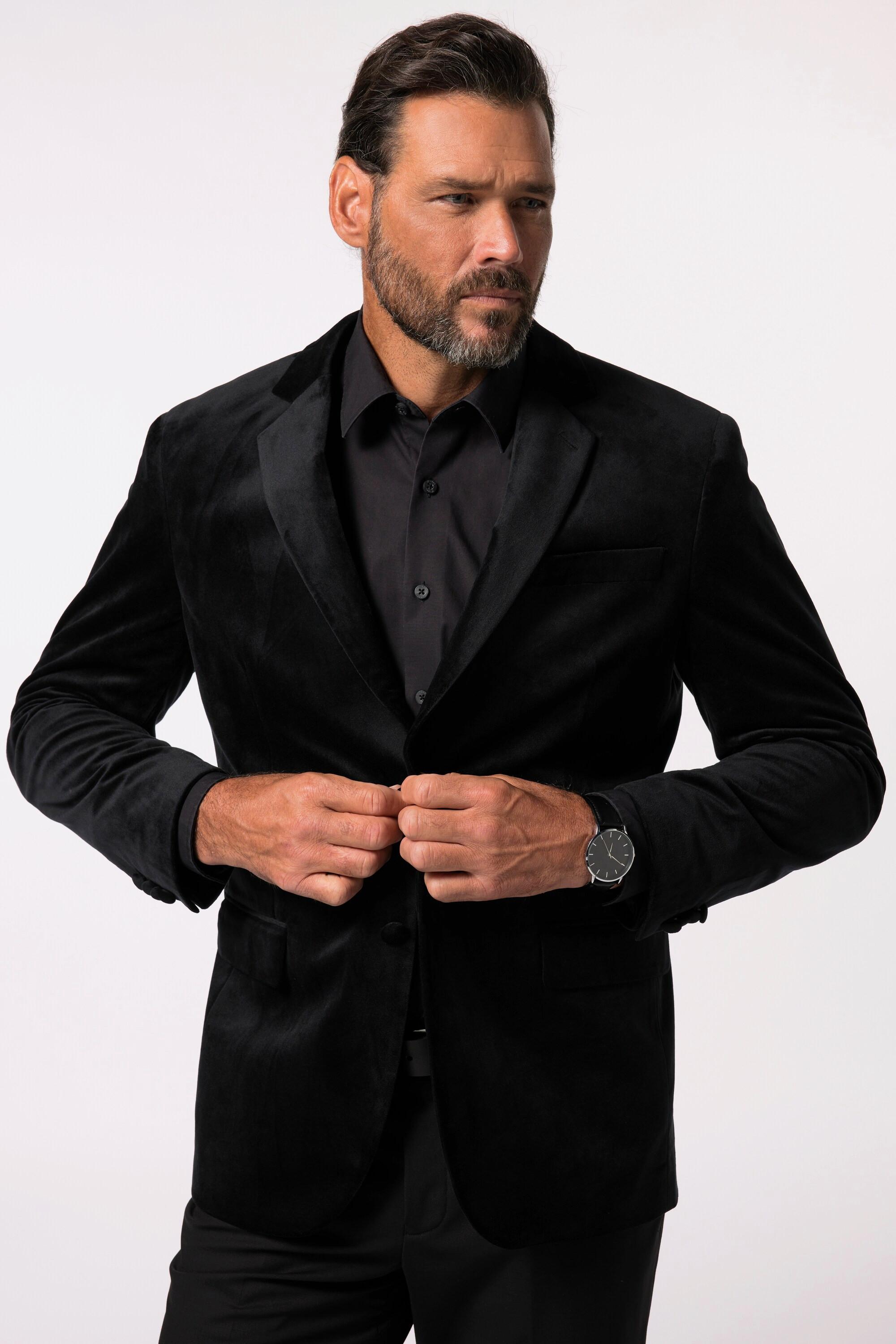 JP1880 Veston Velours Revers Boutons  