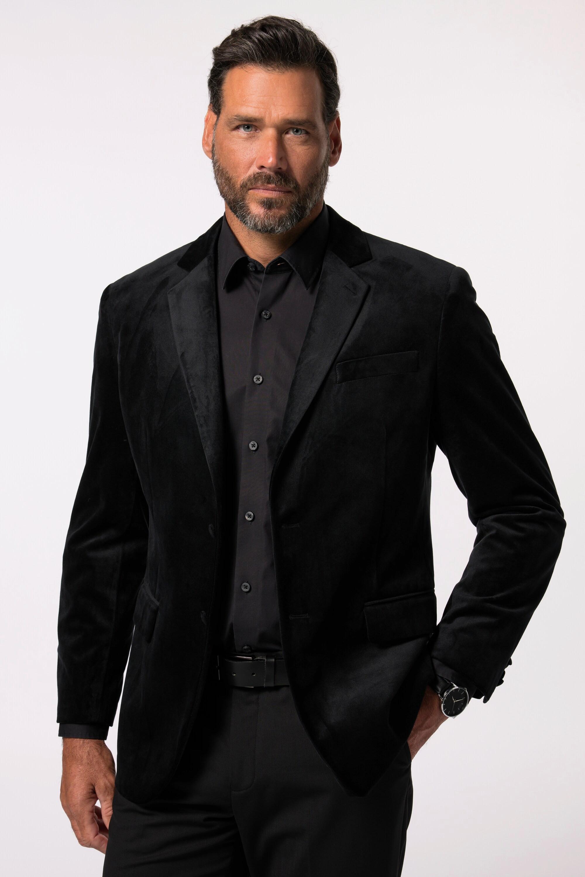 JP1880 Veston Velours Revers Boutons  