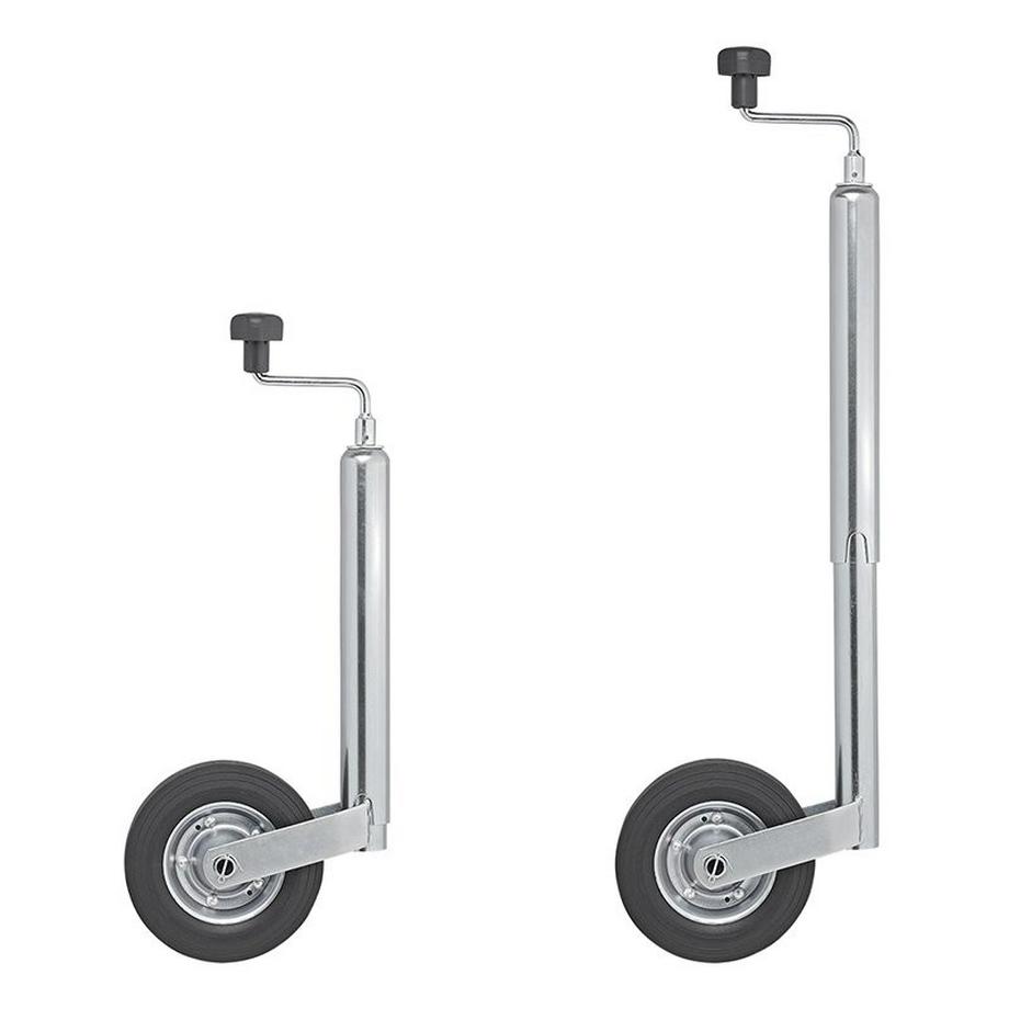 Pricenet  Stützrad 48mm Metallfelge mit Vollgummireifen 200x50mm 