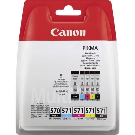 Canon  CANON Multipack Tinte PGBK/CMY/BK PGCL570/1 PIXMA MG5750 15/7ml 