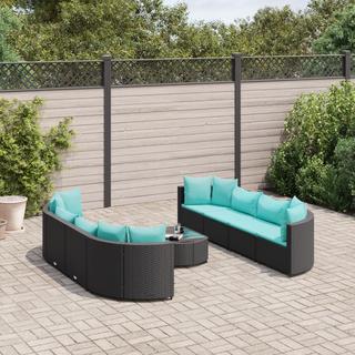 VidaXL set salotto da giardino Polirattan  