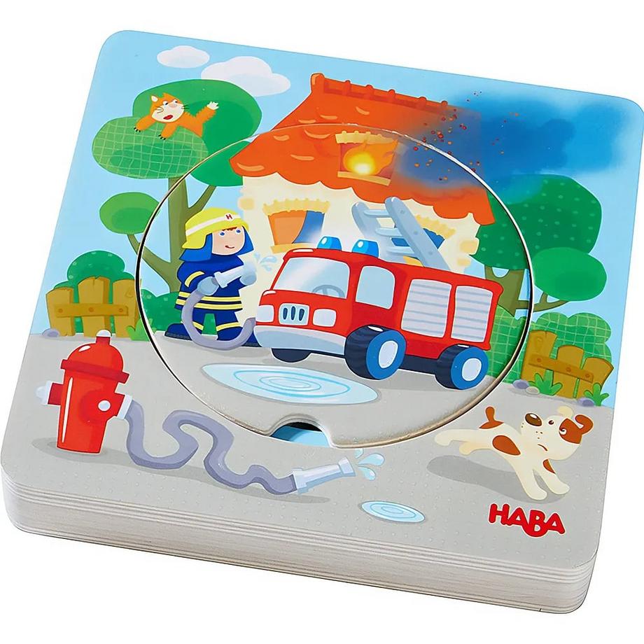 HABA  HABA Puzzle en bois Pompiers 