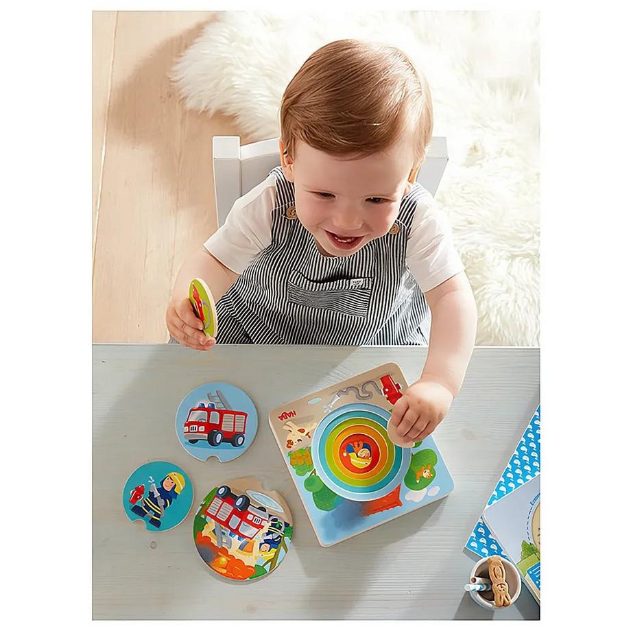 HABA  HABA Puzzle en bois Pompiers 