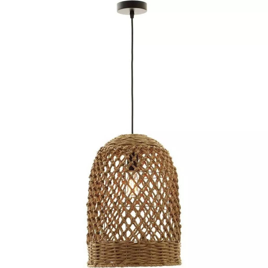 mutoni lifestyle – Hängeleuchte Zambia natur rund 30, One Size