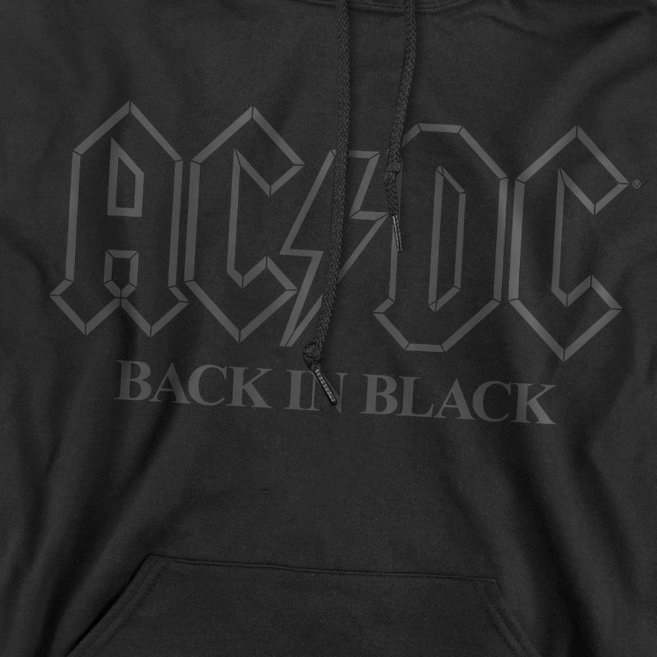 AC/DC ACDC Back In Black Felpa con Cappuccio  
