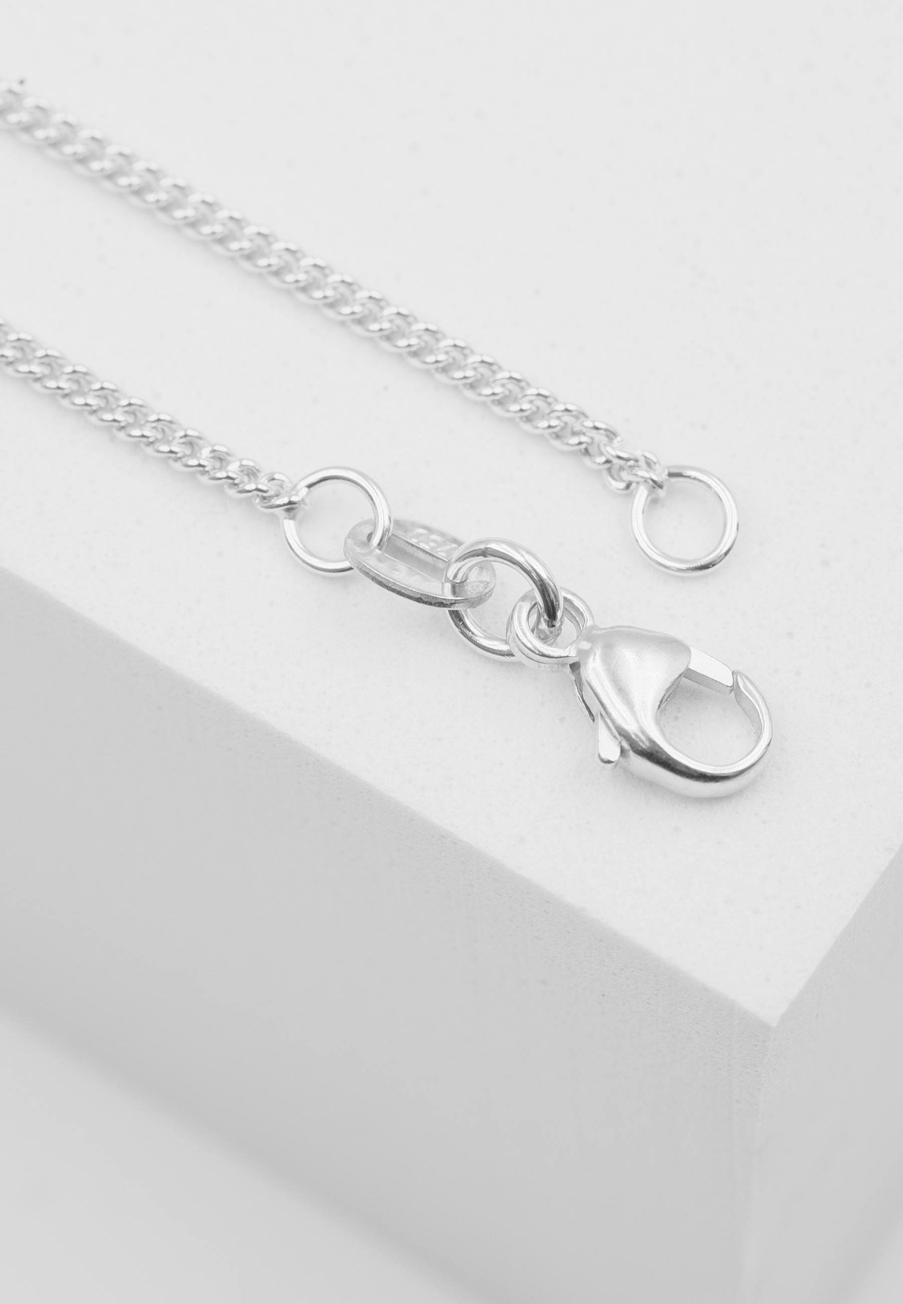 MUAU Schmuck  Collier Rundpanzer Weissgold 750, 1.6mm, 40cm 