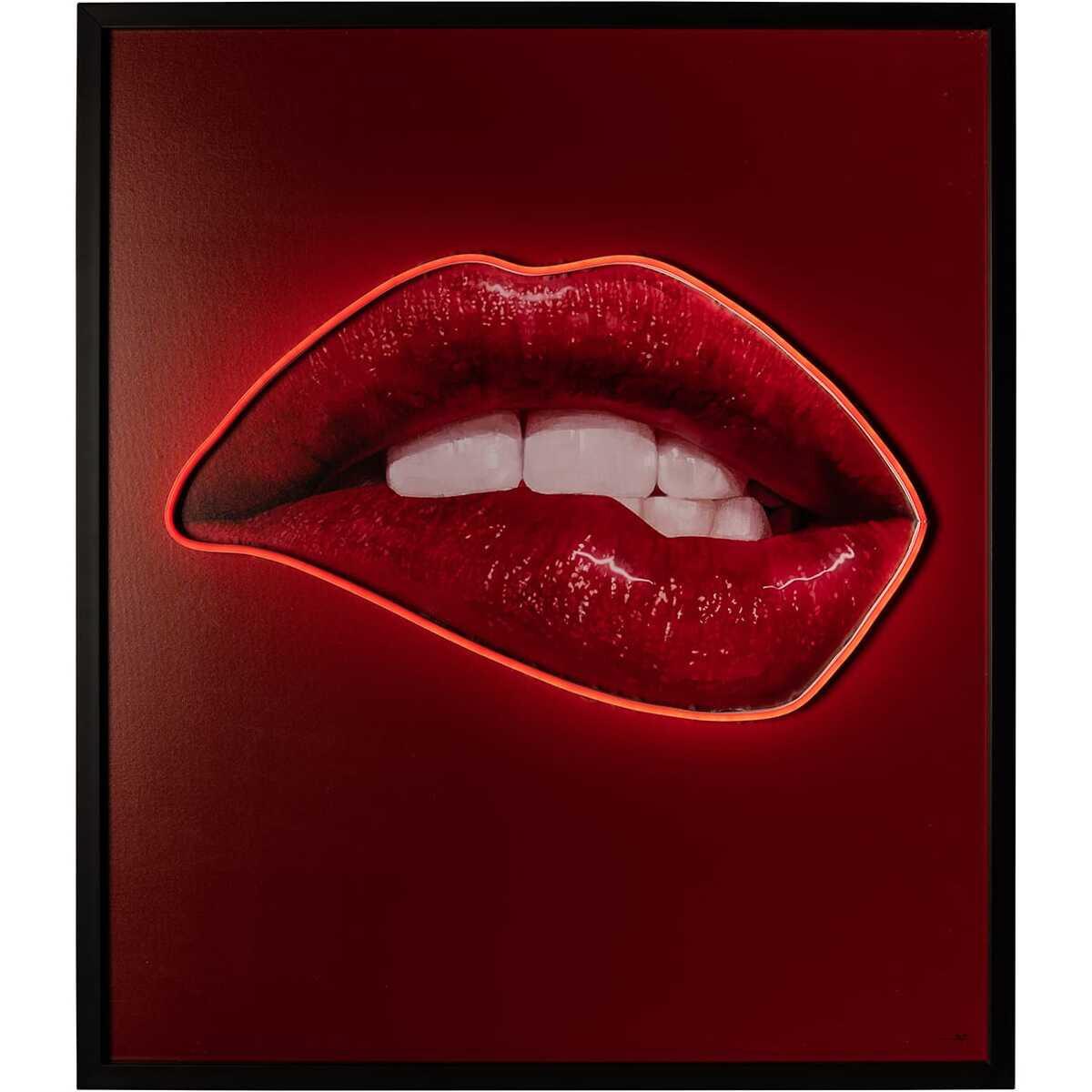 mutoni Tableau Wall Art Lips 73x84  