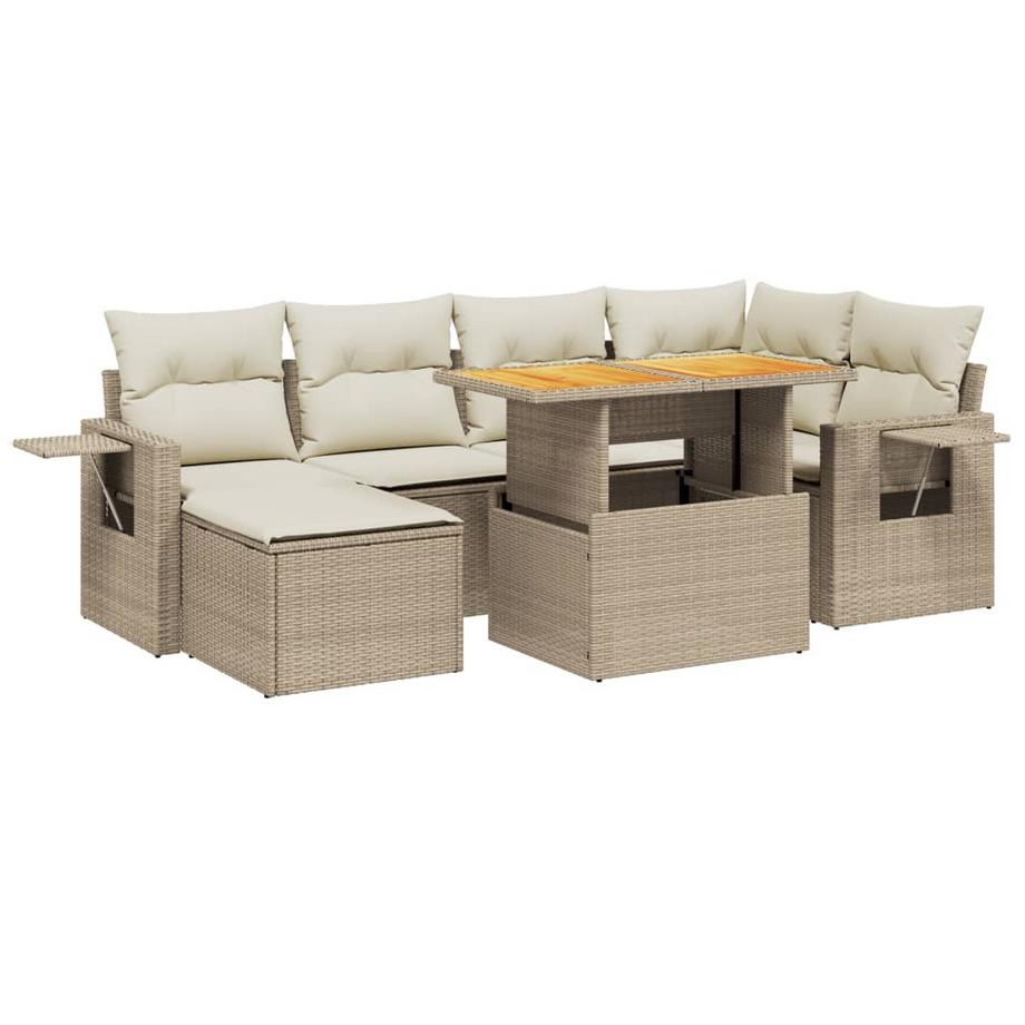set divano da giardino Polirattan