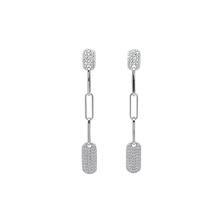 NATKINA  Geometry Long Earrings 