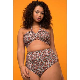 Studio Untold  Top del bikini con scollo a prendisole, coppe morbide e stampa floreale 