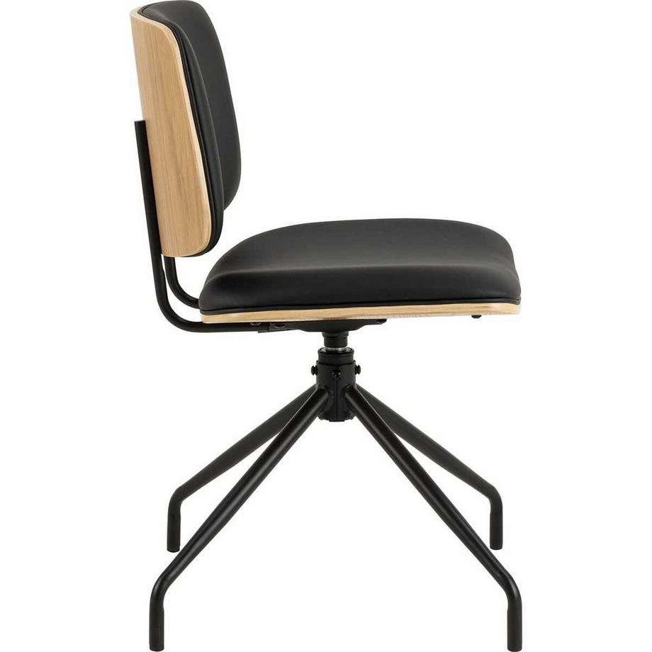 mutoni Chaise de salle à manger Feravino noir (1 pièce)  