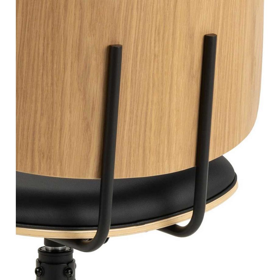 mutoni Chaise de salle à manger Feravino noir (1 pièce)  