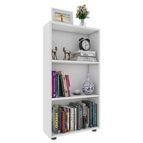 VCM Holz Aufbewahrung Stand Regal Bücherregal Deko Bücher Standregal Bulas 3 Fächer  