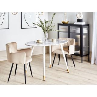 Beliani Table de repas en MDF Glamour GUTIERE  