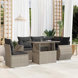 VidaXL set divano da giardino Polirattan  