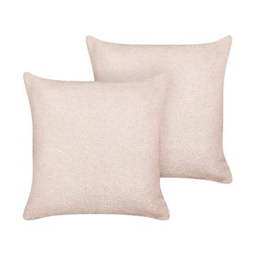 Lot de 2 coussins en Bouclé Traditionnel LEUZEA