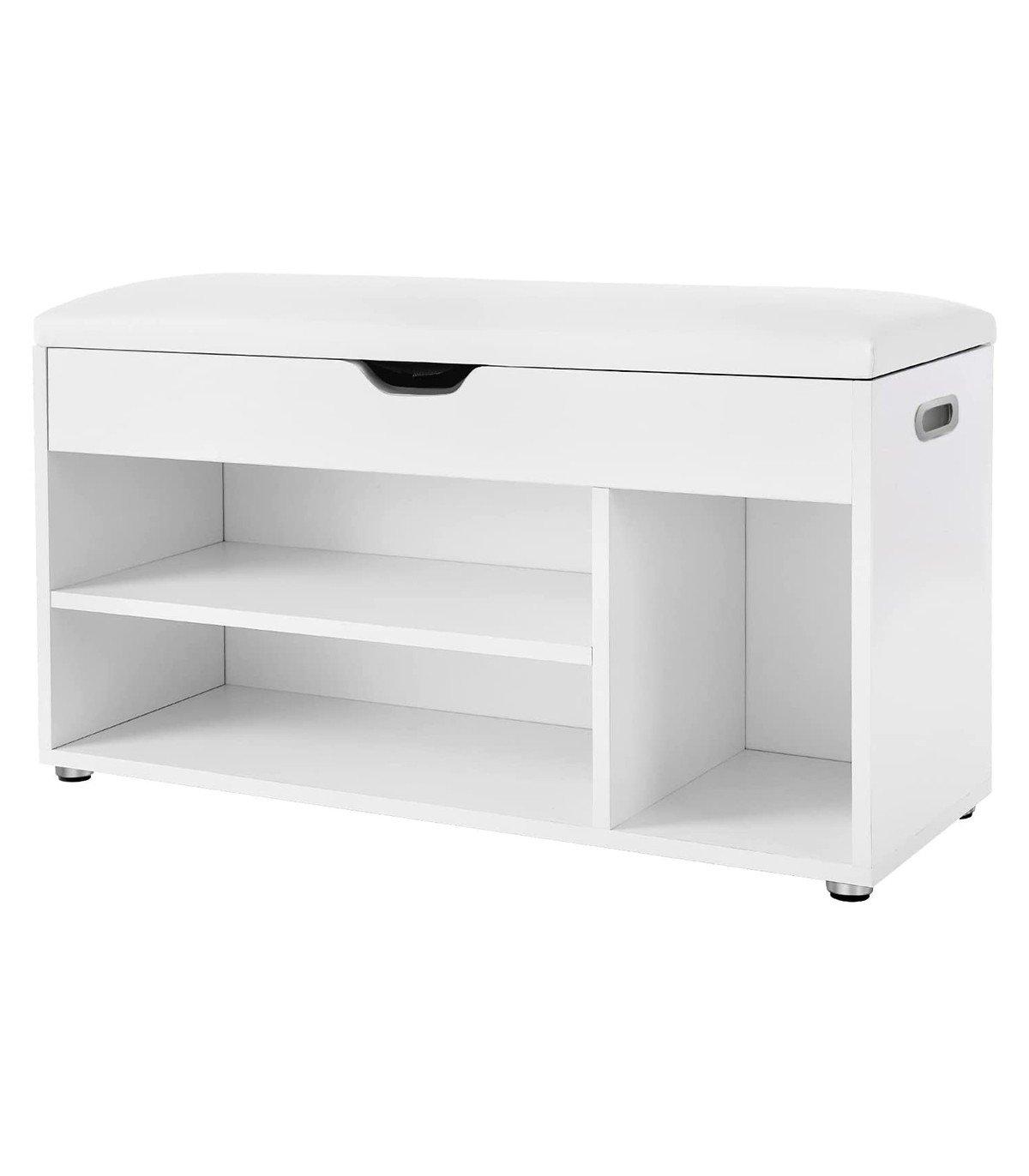 Calicosy Schuhbank mit gepolsterter Sitzfläche und Staufächern  