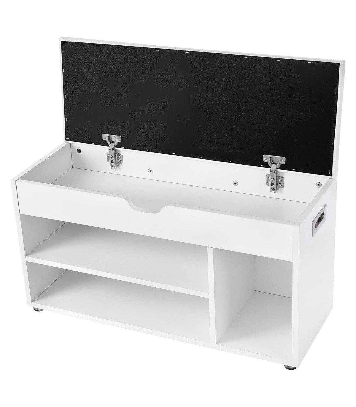 Calicosy Schuhbank mit gepolsterter Sitzfläche und Staufächern  