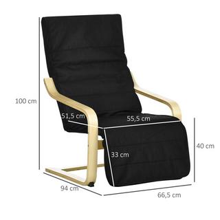 HOMCOM Fauteuil de relaxation  