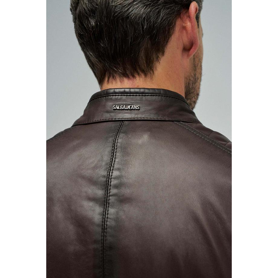 Salsa Veste en cuir de motard  