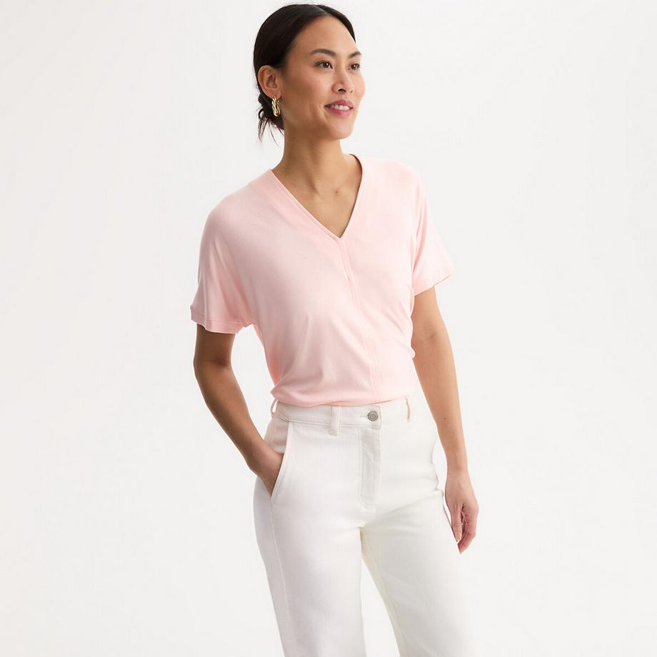 La Redoute Collections T-shirt Scollo a V  