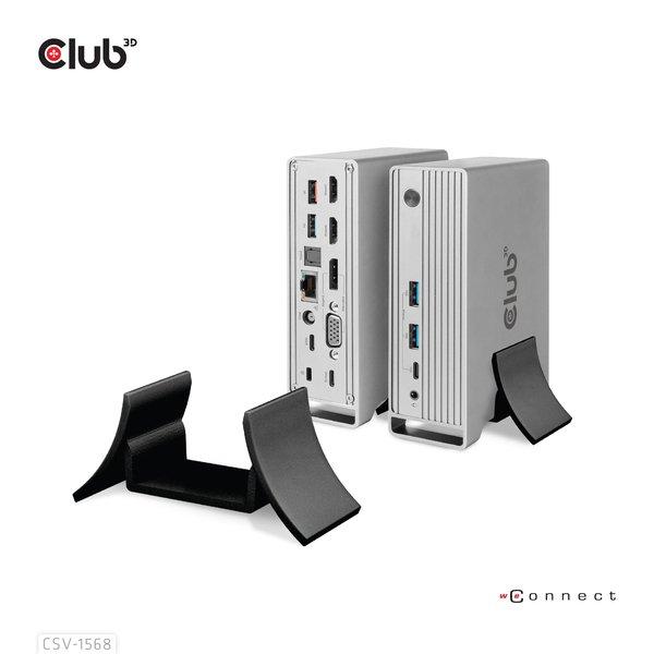 Club3D  CSV-1568 station d'accueil USB 3.2 Gen 2 (3.1 Gen 2) Type-C Métallique 