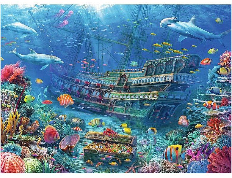 Ravensburger  Puzzle Ravensburger Versunkenes Schiff 200 Teile XXL 