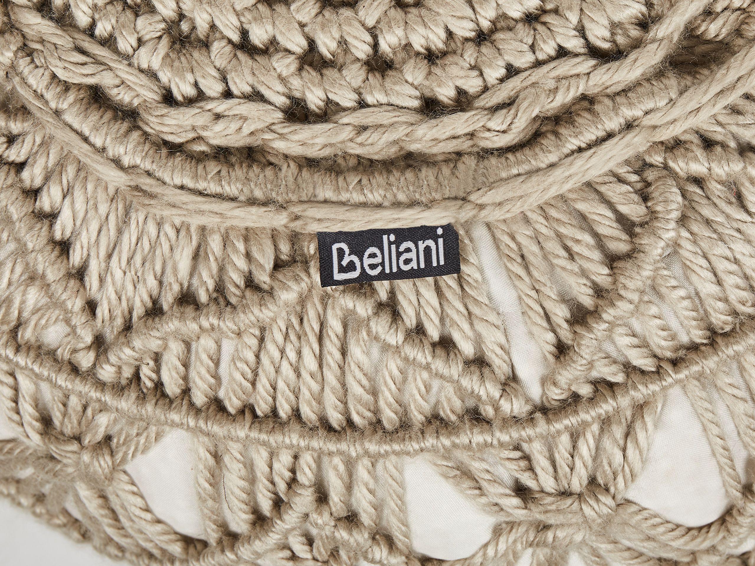 Beliani Pouf en Matière synthétique Boho AADHI  