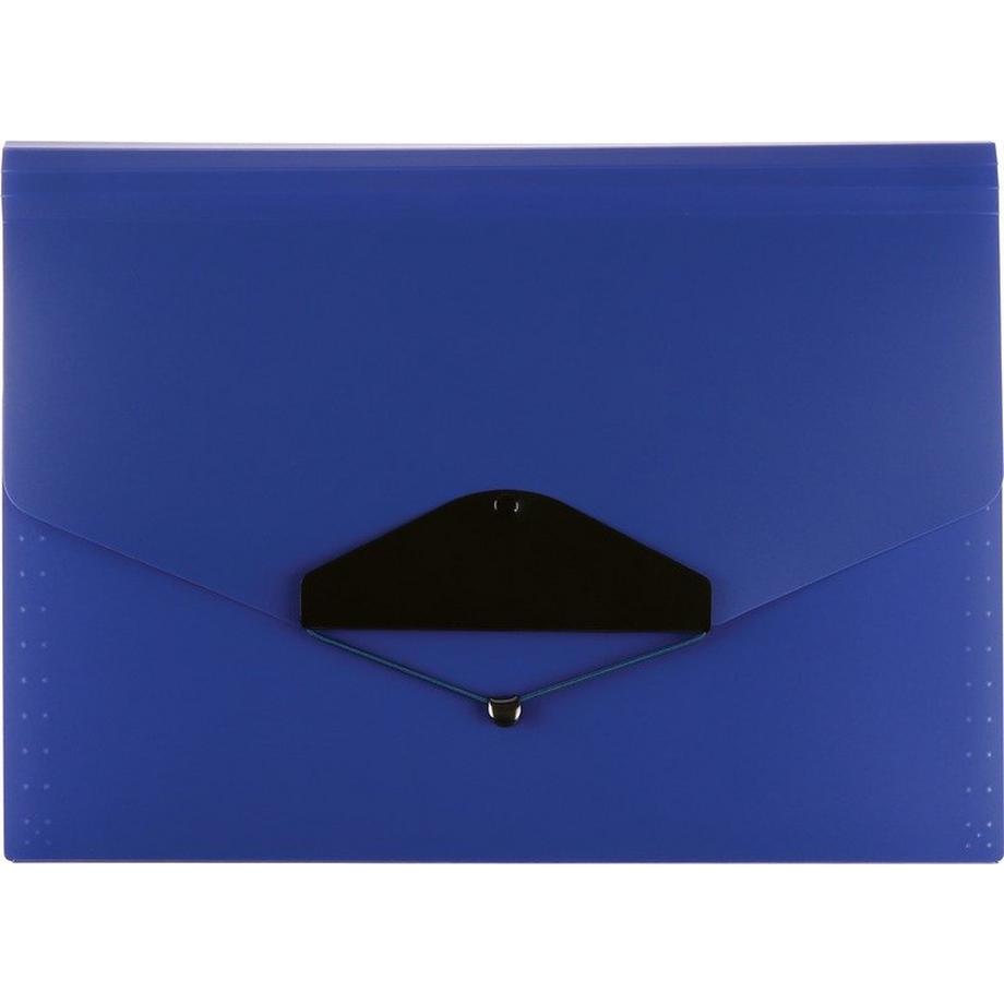 BÜROLINE Fächermappe A4 663291 blau 12-teilig