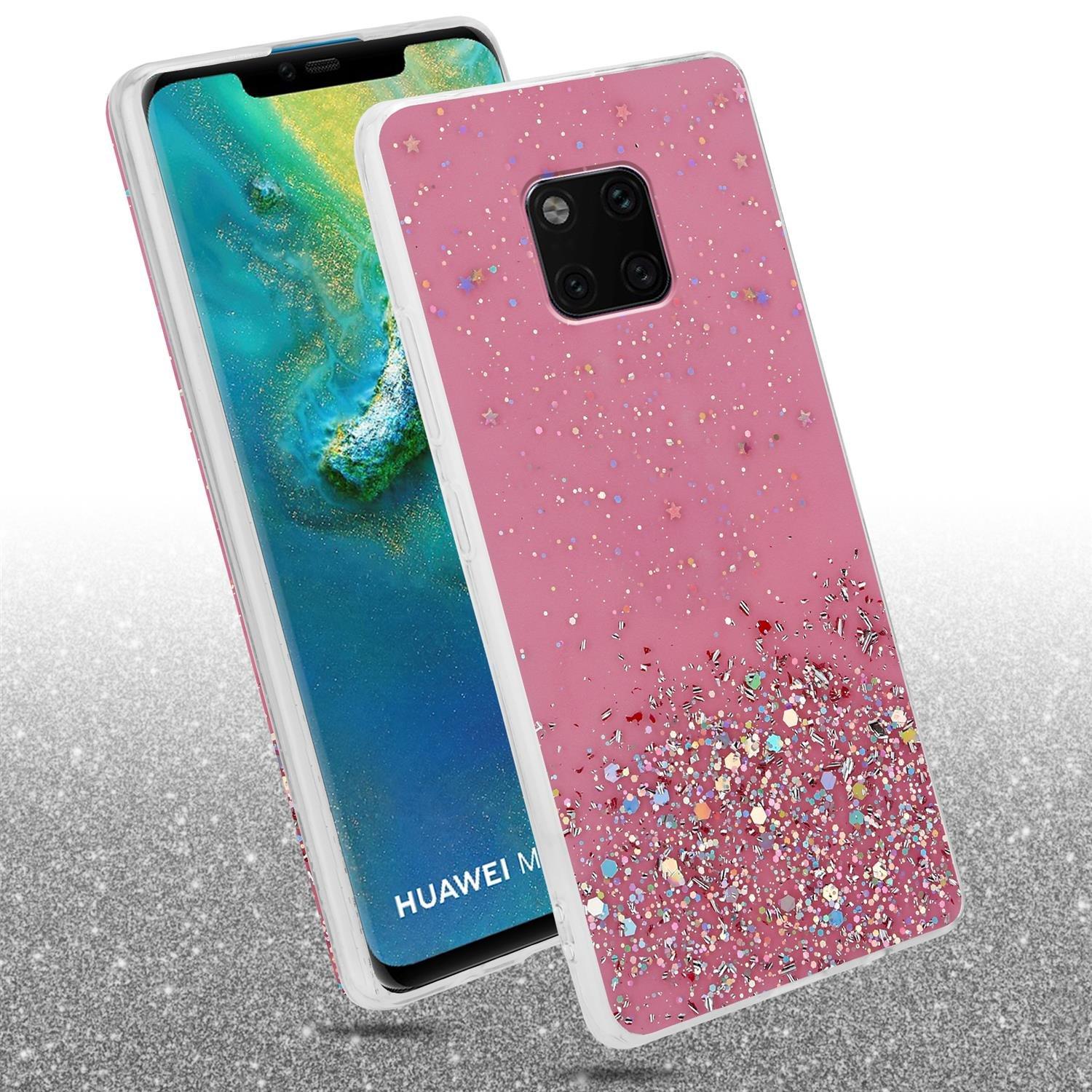 Cadorabo  Hülle für Huawei MATE 20 PRO TPU Silikon mit funkelnden Glitter 