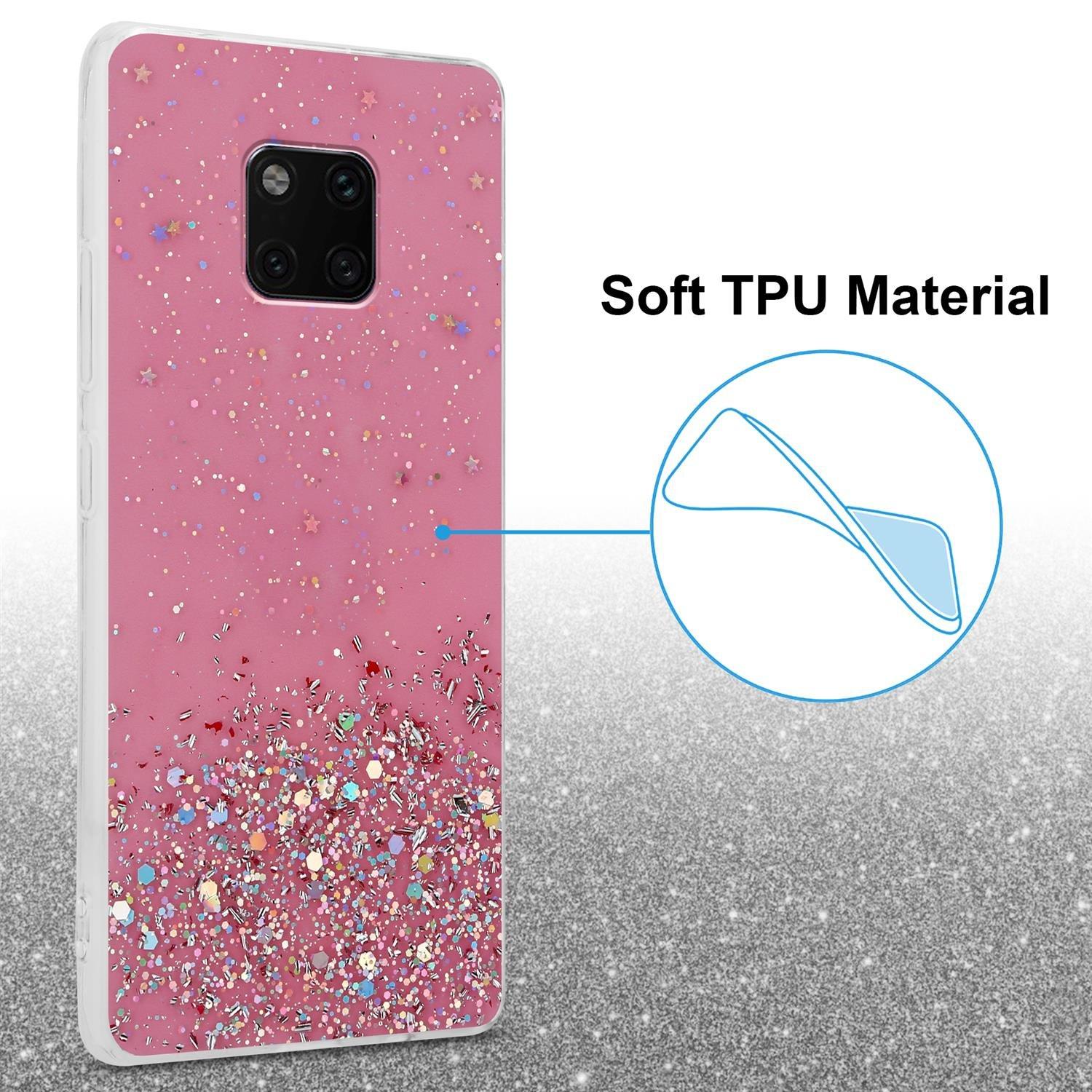 Cadorabo  Hülle für Huawei MATE 20 PRO TPU Silikon mit funkelnden Glitter 