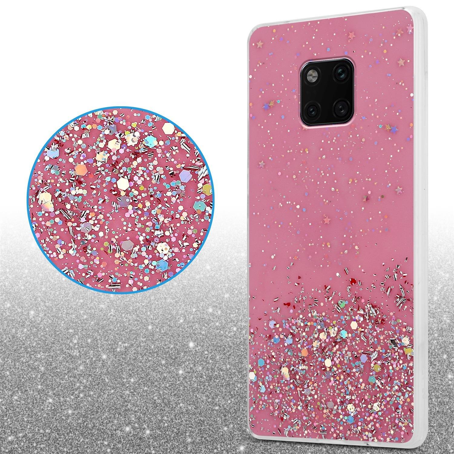 Cadorabo  Housse compatible avec Huawei MATE 20 PRO - Coque de protection en silicone TPU flexible avec paillettes scintillantes 