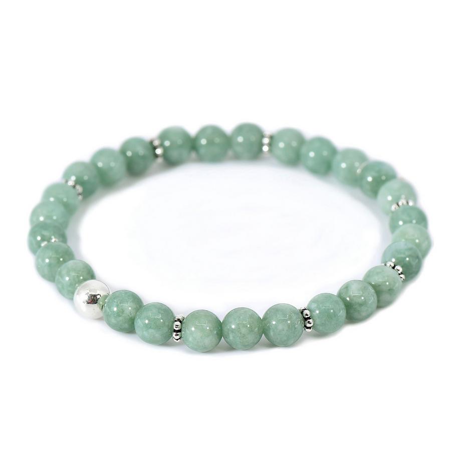 Balibay  Jadelra  Armband mit Jade & 925 Sterling Silber 