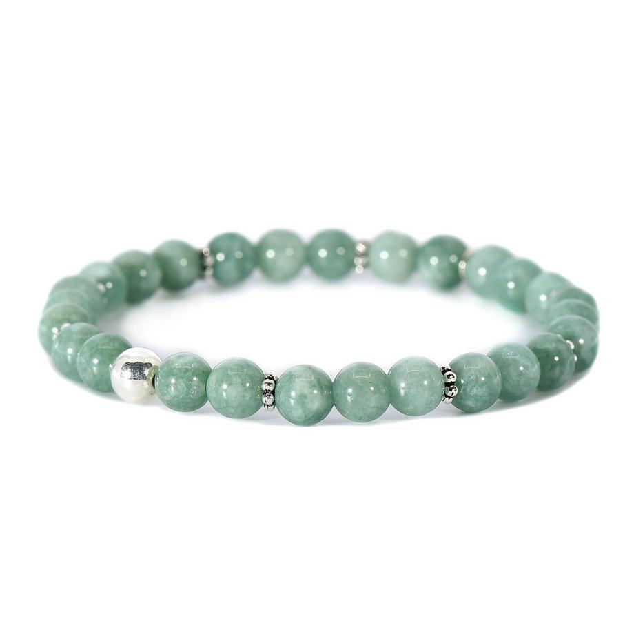 Jadelra  Armband mit Jade & 925 Sterling Silber