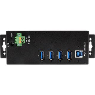 EXSYS  EX-1186HMVS-2 hub di interfaccia USB 3.2 Gen 1 (3.1 Gen 1) Type-B 5000 Mbit/s Nero 