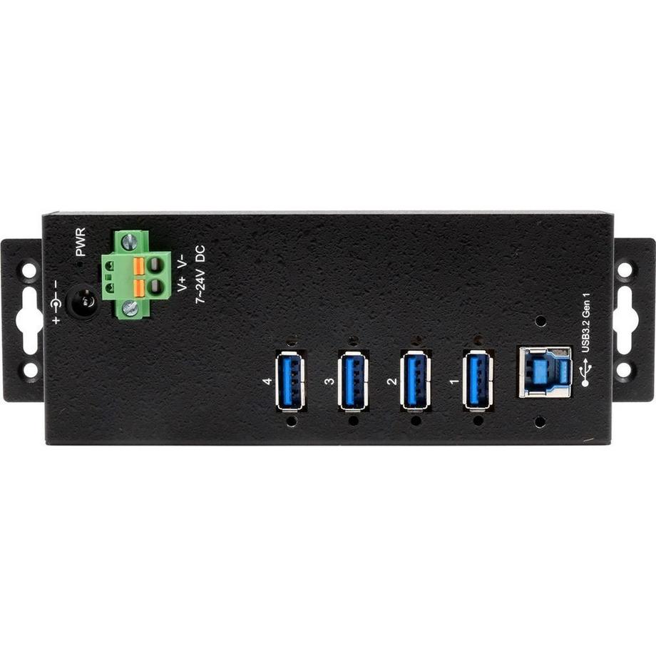 EXSYS  EX-1186HMVS-2 hub di interfaccia USB 3.2 Gen 1 (3.1 Gen 1) Type-B 5000 Mbit/s Nero 
