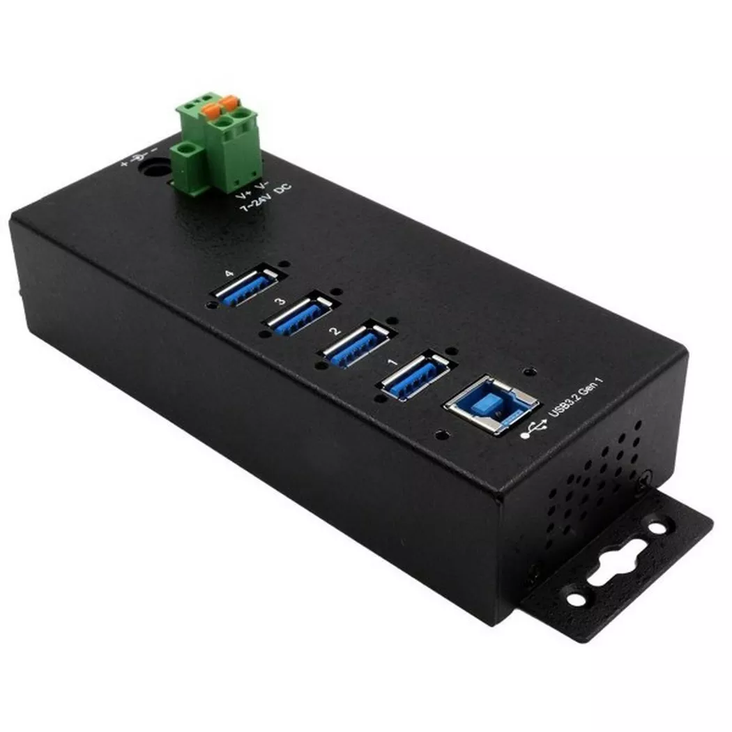 EXSYS - USB-Hub EX-1186HMVS-2, Schwarz