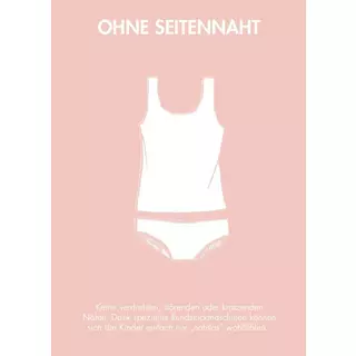 Sanetta Mädchen-Unterhemd Retro Romance  Weiss