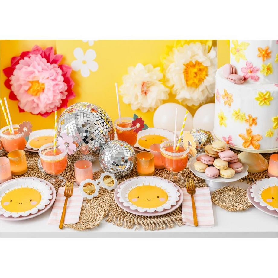 PartyDeco Assiettes - Soleil (6pcs)  
