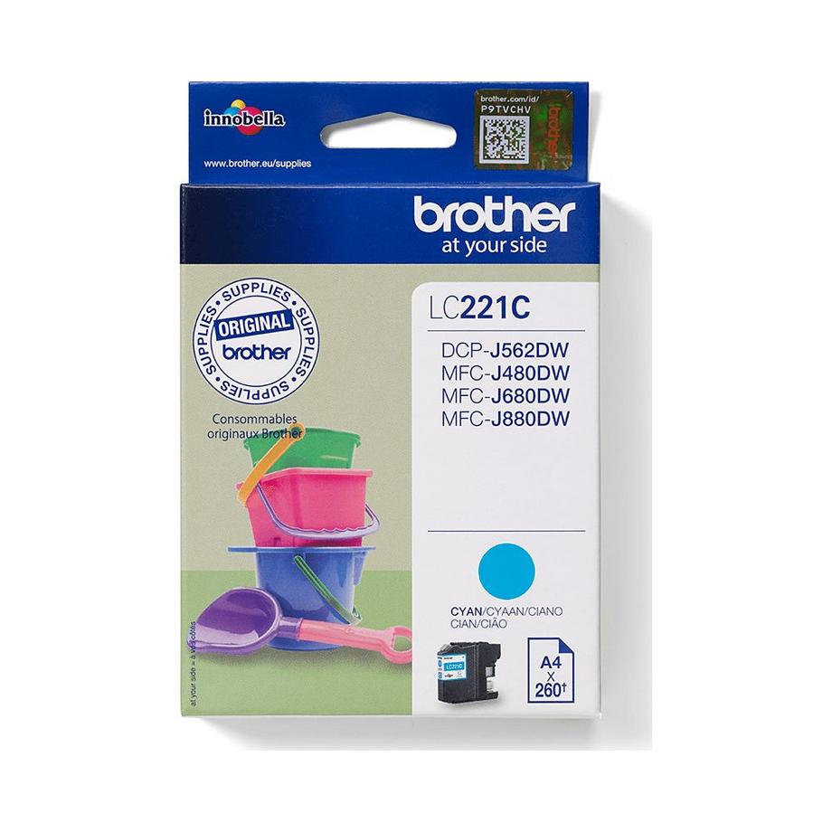 brother  BROTHER Tintenpatrone cyan LC-221C MFC-J480/680/880 260 Seiten 