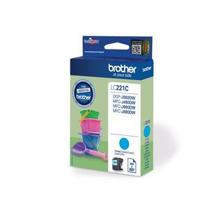 brother  BROTHER Tintenpatrone cyan LC-221C MFC-J480/680/880 260 Seiten 