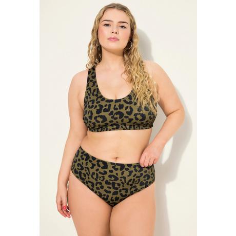 Studio Untold  Slip del bikini a vita alta con design leopardato 