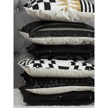 Lot de 2 coussins en Cuir PU Moderne LOBELIA