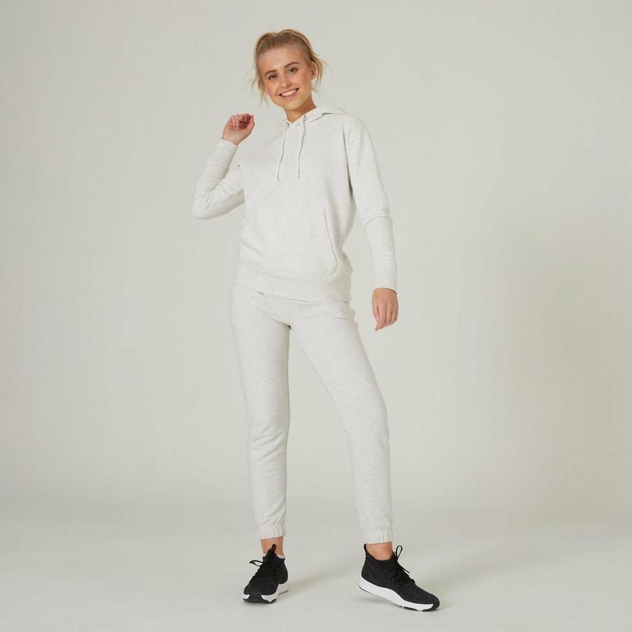 DOMYOS  Felpa donna con cappuccio cotone 