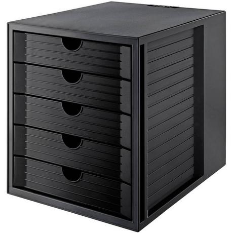HAN Boîte à tiroirs System Box KARMA, DIN A4, 5 tiroirs fermés, éco  